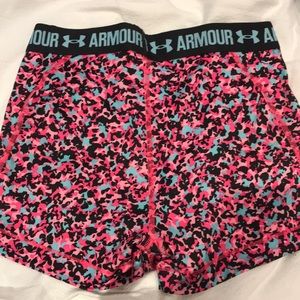 NWOT Pink and Blue Cheetah Under Armour Spandex
